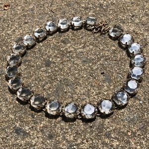 VTG gold tone rivière collet georgian style crystal anna wintour necklace